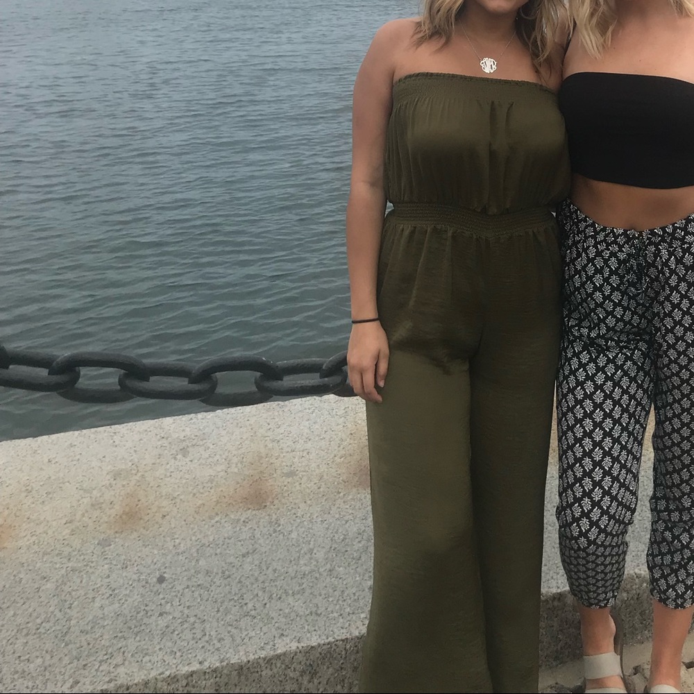 Green jumpsuit